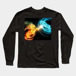 Fire and water horses Long Sleeve T-Shirt